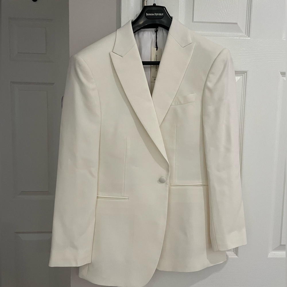Lanza Tuxedo Jacket, Off white